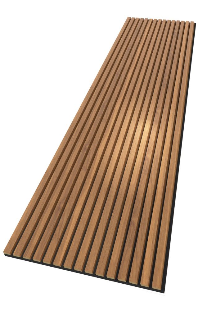 Acoustic Light Walnut Slatwall
