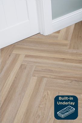 Volcanic Larch - Herringbone Rigid Vinyl Click