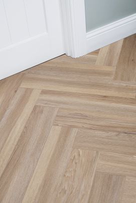 Volcanic Larch - Herringbone Rigid Vinyl Click