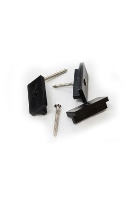 Black Decking Clips and screws (100pk)