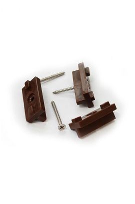 Brown Decking Clips and screws (100pk)