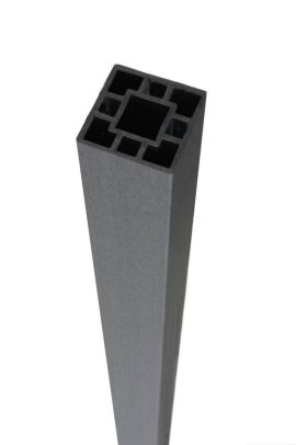 Composite Charcoal Solid Decking Post 100x100x2400mm