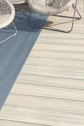 Ivory / Slate Grey Co-Ex Composite Decking 3.6m Length