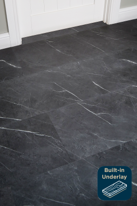 Genova Black Marble - Rigid Vinyl Click