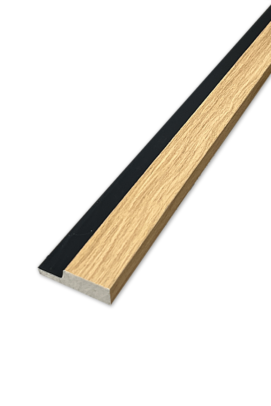 Aqua Slat Wall Oak Right Trim