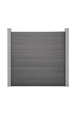 Dark Grey Composite Slatted Panel 232x19.5x1800mm